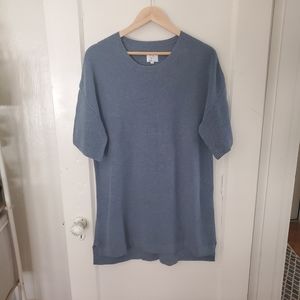 KawallaTee Knit Cotton Tunic, Light Blue